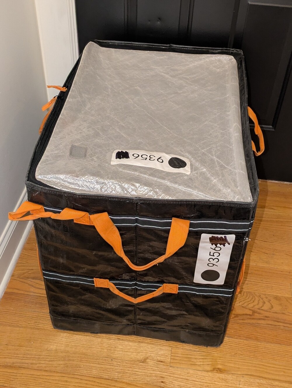 Giant zippered tote bag, xl storage bag - Picture 3 of 11
